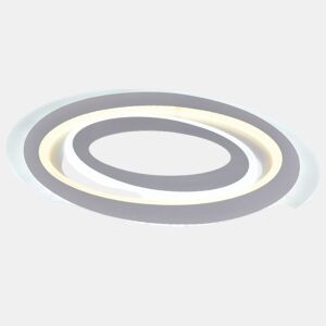 candeeiro de tecto acrílico cor branca serie savínia 52cm