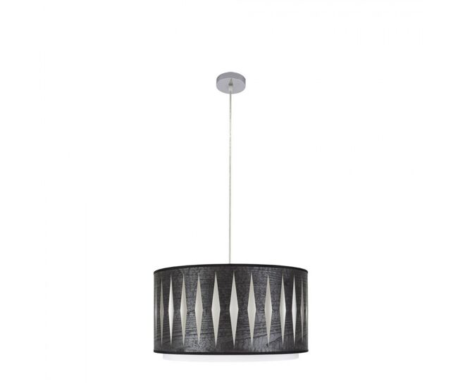 Colgante metal color cromo serie alexandra 40cm