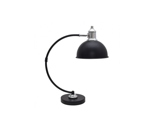 Lampara escritorio metal color negro serie lujã¡n 36cm