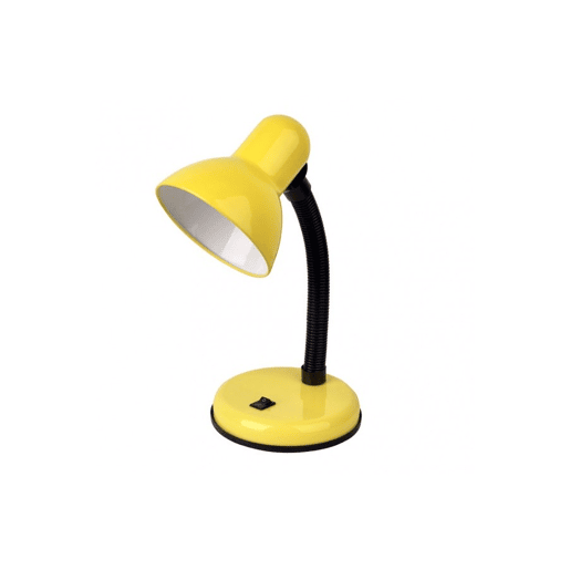 candeeiro de secretária em metal amarelo série iodo 14cm