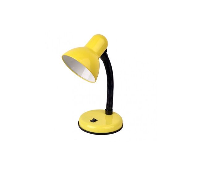 Lampara escritorio metal color amarillo serie yodo 14cm