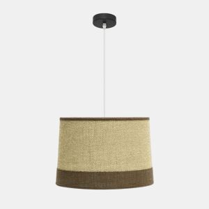 candeeiro de tecto têxtil cor castanha série tietar 40cm