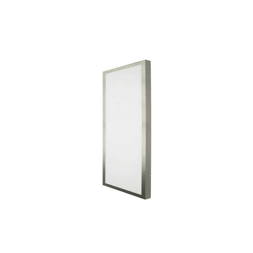candeeiro de tecto LED série plana em alumínio níquel 30cm