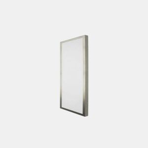 candeeiro de tecto LED série plana em alumínio níquel 30cm