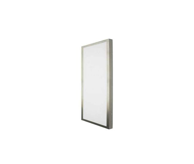Plafon led aluminio color niquel serie plano 30cm