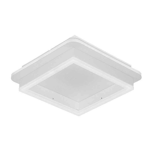 candeeiro de tecto metálico cor branca série elma 24cm