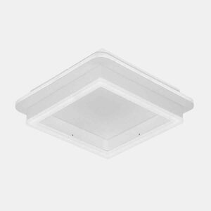 candeeiro de tecto metálico cor branca série elma 24cm