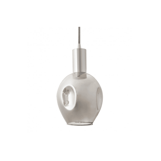 candeeiro de tecto cor metal cromado série meteoro 15cm