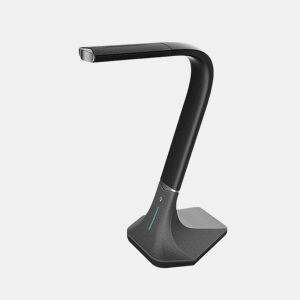 candeeiro flexográfico acrílico cor preta série andaluzite 16cm