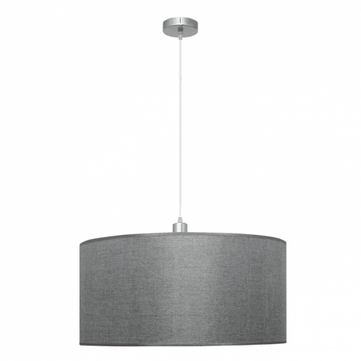 candeeiro de tecto cor prata metal série axel 50cm