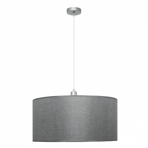candeeiro de tecto cor prata metal série axel 50cm