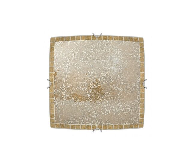 Lampara plafon cristal color dorado serie tenor 40cm