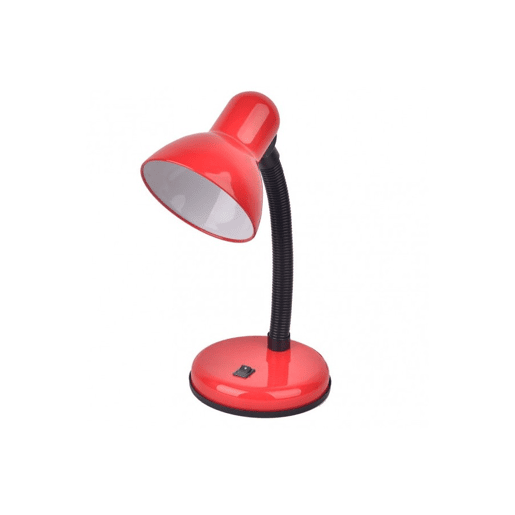 candeeiro de mesa metálico cor vermelha serie yodo 14cm