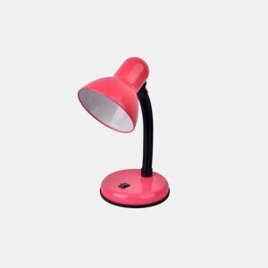 candeeiro de secretária metálico rosa série iodine 14cm