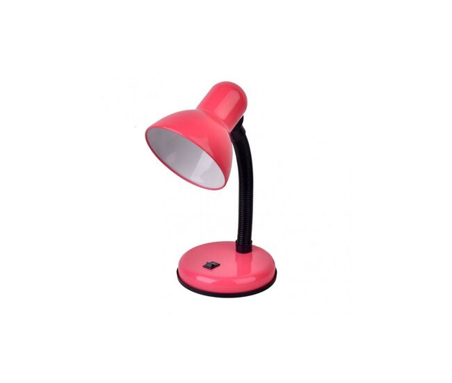 Lampara escritorio metal color rosa serie yodo 14cm