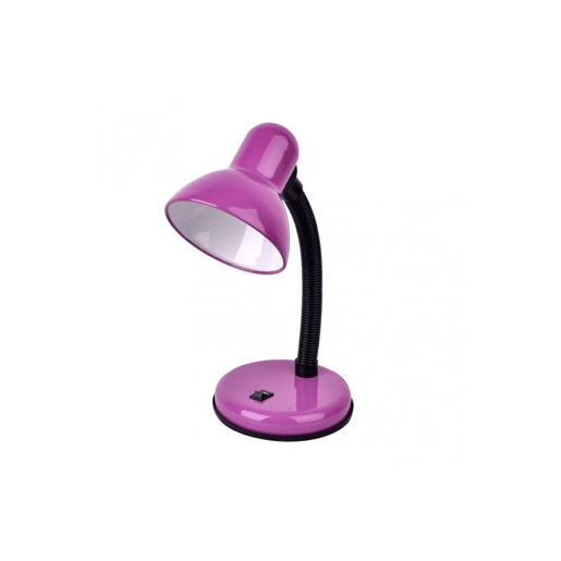 candeeiro de secretária em metal cor violeta série yodo 14cm