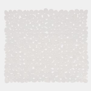 Tapete de chuveiro de PVC 53x53cm branco