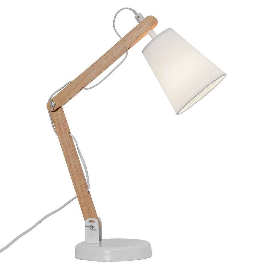 Lámpara Escritorio Madera Serie Truman