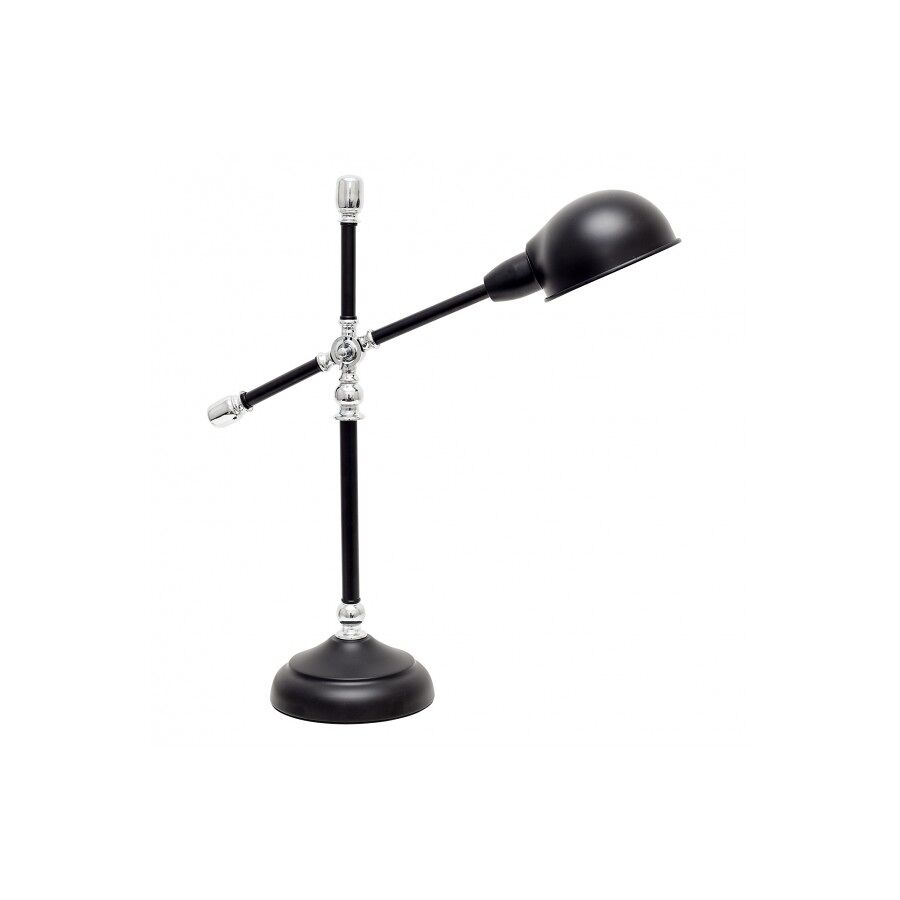 Lampara escritorio metal color negro serie lujã¡n 50cm