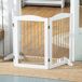 Barrera para Mascota MDF, Acero PawHut Barrera para Mascota MDF, Acero PawHut Blanco