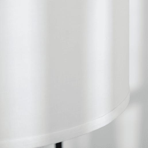 HOMCOM Candeeiro de Pé Moderno Lâmpada E27 Máx. 40W com Ecrã de Linho Estrutura de Aço e Interruptor de Pé Candeeiro de Leitura para Sala de Estar Dormitório 64x38x163,5cm Branco e Preto