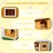 Casa para Perros Madera de Abeto PawHut Casa para Perros Madera de Abeto PawHut Naranja