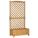 Jardinera con Enrejado Madera de Abeto Outsunny Jardinera con Enrejado Madera de Abeto Outsunny Amarillo