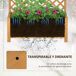 Jardinera con Enrejado Madera de Abeto Outsunny Jardinera con Enrejado Madera de Abeto Outsunny Amarillo