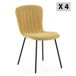 Pack 4 sillas comedor Lucky tapizadas Pack 4 sillas comedor Lucky tapizadas Beige