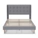 Estructura de Cama tapizada Esther 150x190 Estructura de Cama tapizada Esther 150x190 Gris Claro