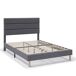 Estructura de Cama tapizada Aroma 90x190 Estructura de Cama tapizada Aroma 90x190 Gris Oscuro