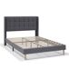 Estructura de Cama tapizada Esther 150x190 Estructura de Cama tapizada Esther 150x190 Gris Oscuro