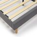 Estructura de Cama tapizada Esther 150x190 Estructura de Cama tapizada Esther 150x190 Gris Oscuro