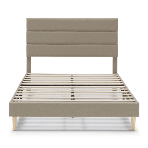Estrado de cama estofado Aroma 150x190 cm, Bege