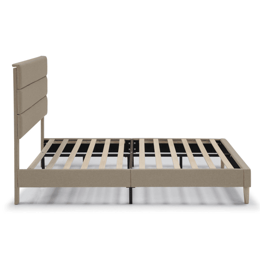 Estrado de cama estofado Aroma 150x190 cm, Bege