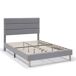 Estructura de Cama tapizada Aroma 90x190 Estructura de Cama tapizada Aroma 90x190 Gris Claro