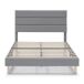 Estructura de Cama tapizada Aroma 90x190 Estructura de Cama tapizada Aroma 90x190 Gris Claro