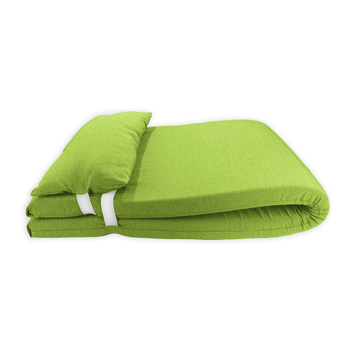 Colchão de espreguiçadeira com almofada 180x60x6 cm Pistachio Acomoda Textil.
