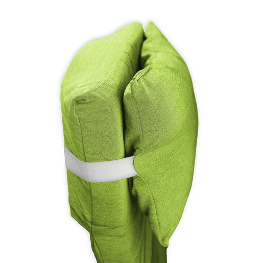 Colchão de espreguiçadeira com almofada 180x60x6 cm Pistachio Acomoda Textil.