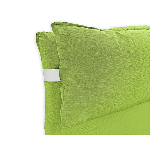 Colchão de espreguiçadeira com almofada 180x60x6 cm Pistachio Acomoda Textil.