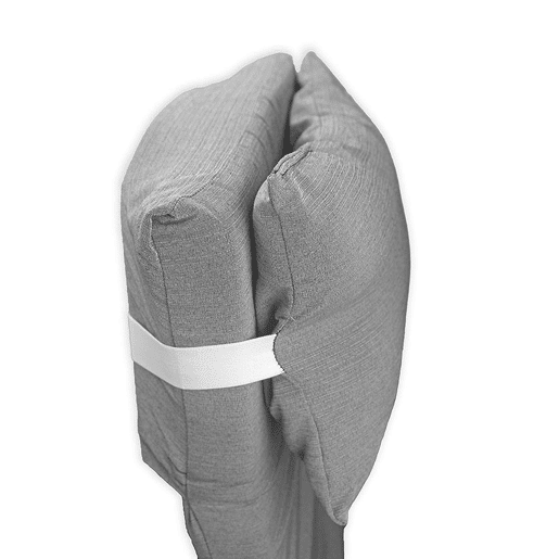 Colchão de espreguiçadeira com almofada 180x60x6 cm Cinzento Acomoda Textil.