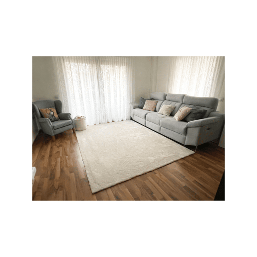 Tapete de pilha média Blanco 200x200cm TORINO