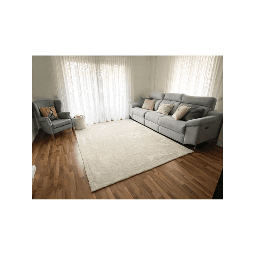 Tapete de pilha média Blanco 160x160cm TORINO