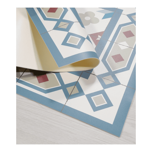 Carpete de vinil ladrilhos hidráulicos boho Multicolor 60x150cm SIROCO