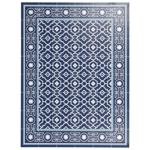 Tapete hidráulico de vinil Azul 60x90cm MAROC