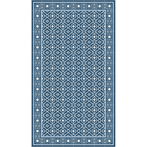 Tapete hidráulico de vinil Azul 60x90cm MAROC