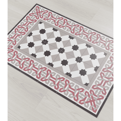 Tapete de vinil revestimentos hidráulicos modernistas Multicolor 120x210cm CAMELOT