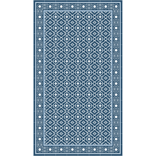 Tapete hidráulico de vinil Azul 60x150cm MAROC