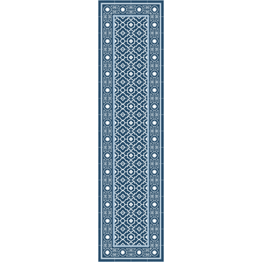 Tapete hidráulico de vinil Azul 60x150cm MAROC
