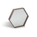 ANGEL CERDA Espejo pared hexagonal nogal 46x40 ANGEL CERDA Espejo pared hexagonal nogal 46x40 Nogal